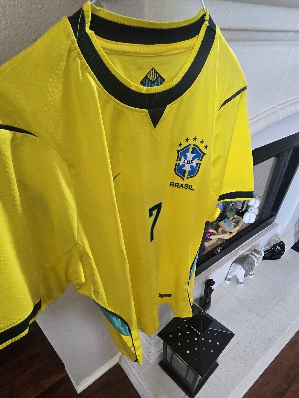 Brazil National Team Yellow Soccer Jersey #7